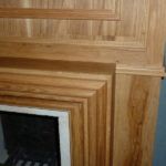 frente de chimenea de madera