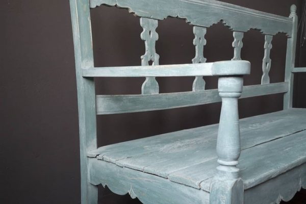 banco de madera rustico