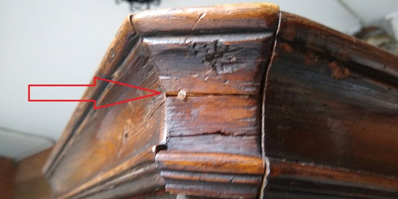 restauración de moldura