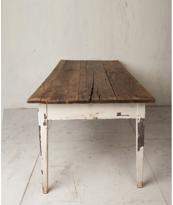 Mesa de trabajo en pino viejo