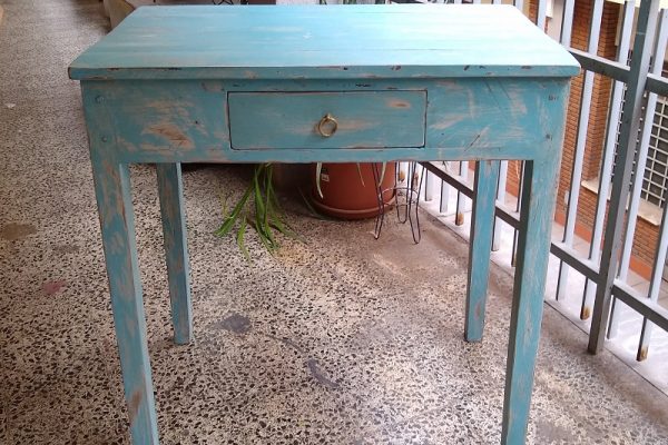 mesa auxiliar rustica