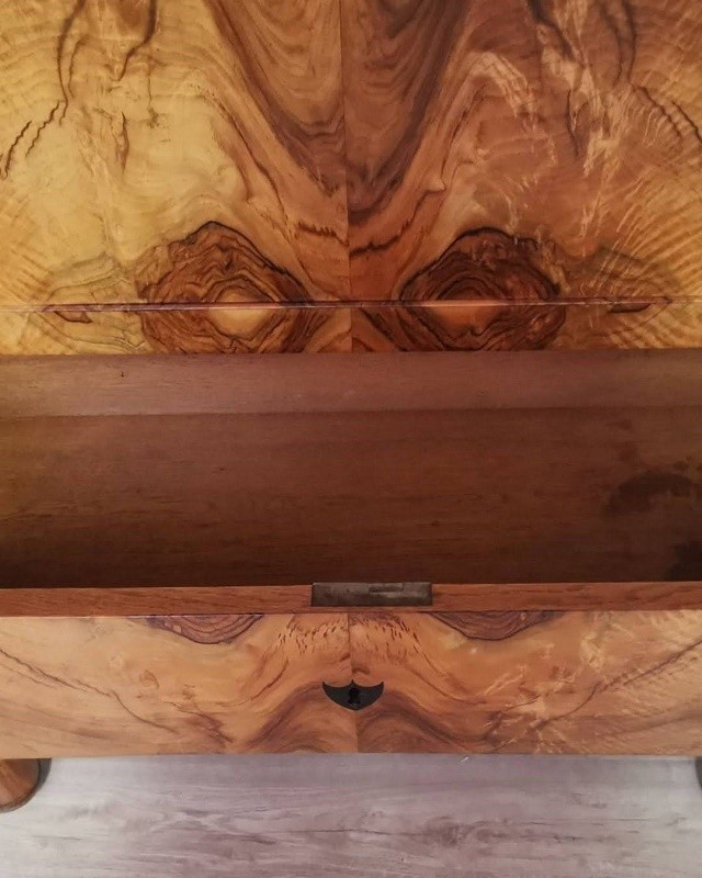 Escritorio Biedermeier Madera Nogal