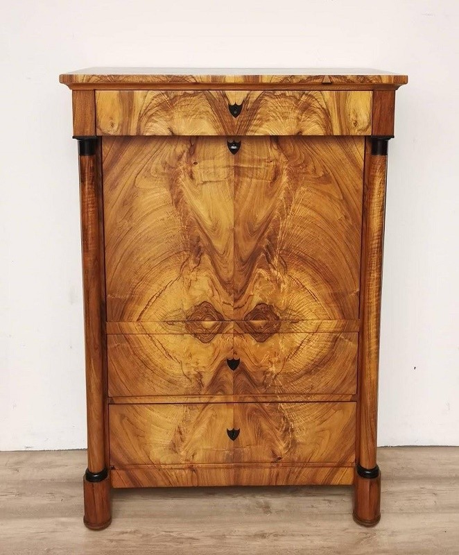 Secreter Abattant Escritorio Biedermeier